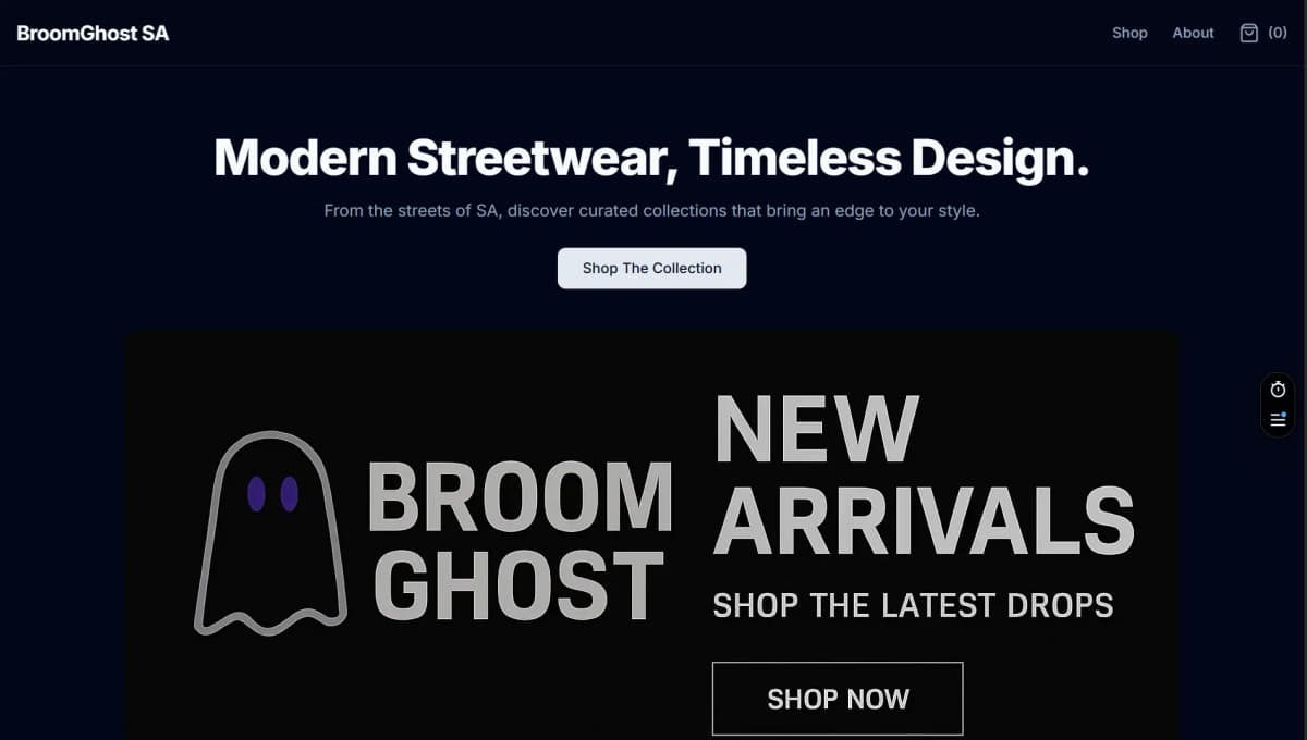 Screenshot of Ghost Fashion MVP